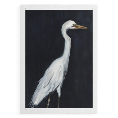 Calm Great Egret II - reproduction de toile seulement - non encadrée