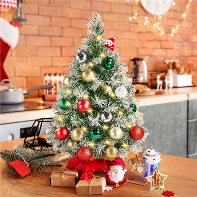 Green Spruce Flocked/Frosted Christmas Tree
