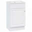 Meuble-lavabo de 18 po avec lavabo, armoire en panneau de fibres à densité moyenne durable, tablettes réglables et porte à fermeture en douceur pour les salles de bain modernes-116452147-116452146