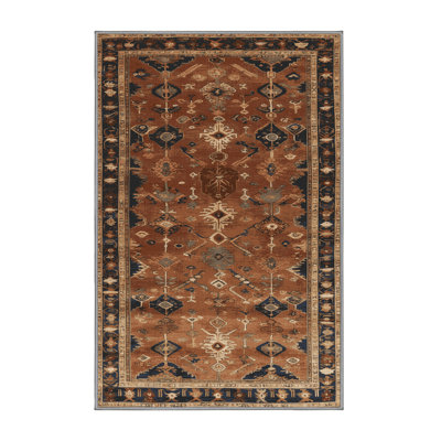 Machine Washable Turkish Brown Area Rug