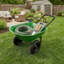 Chariot de jardin utilitaire robuste à 2 pneus avec poignée antidérapante pour fournitures de jardinage de jardin-126234764