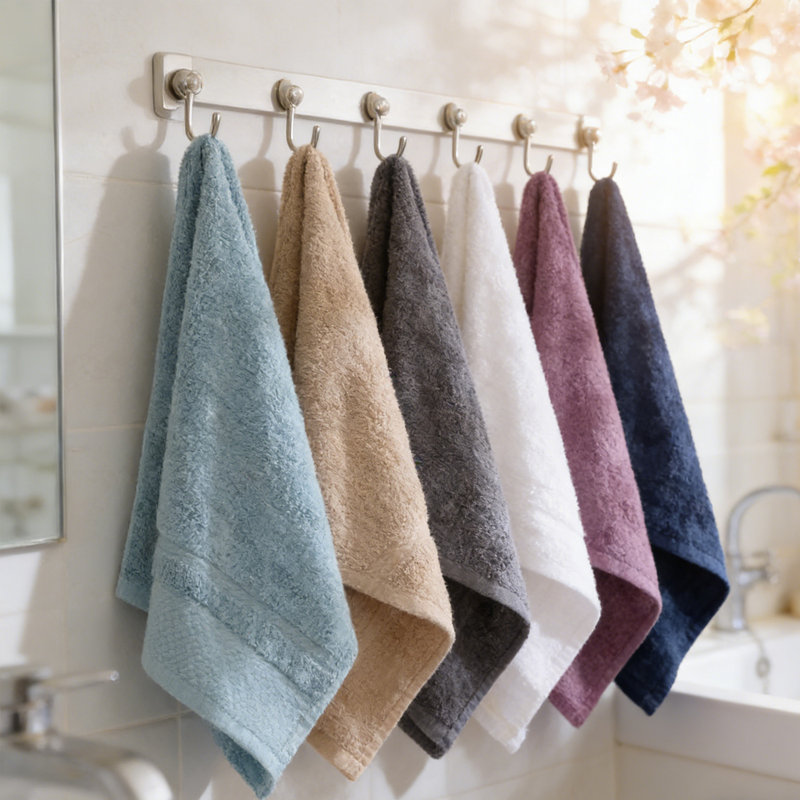 Luxury 100% Cotton Hand Towels, Set of 6 - Ultra Soft, Highly Absorbent, Quick Dry Spa Towels for Bath, Gym & Kitchen (16x29 Inches, Assorted Colors)