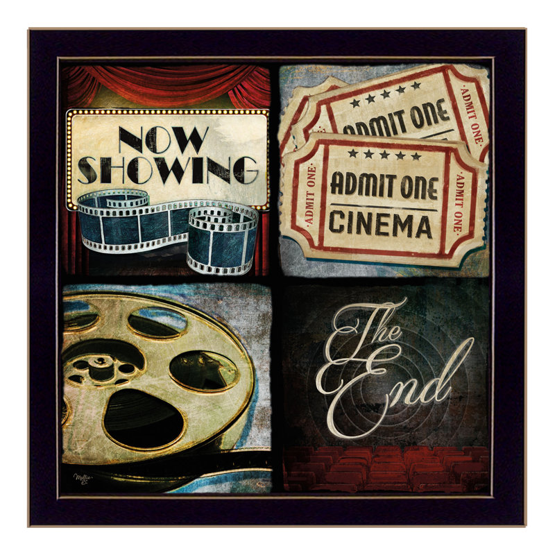 «At The Films», affiche vintage encadrée