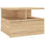  Ensemble de 2 tables de chevet flottantes en bois d'ingénierie blanc compact-1420478480-1533942402