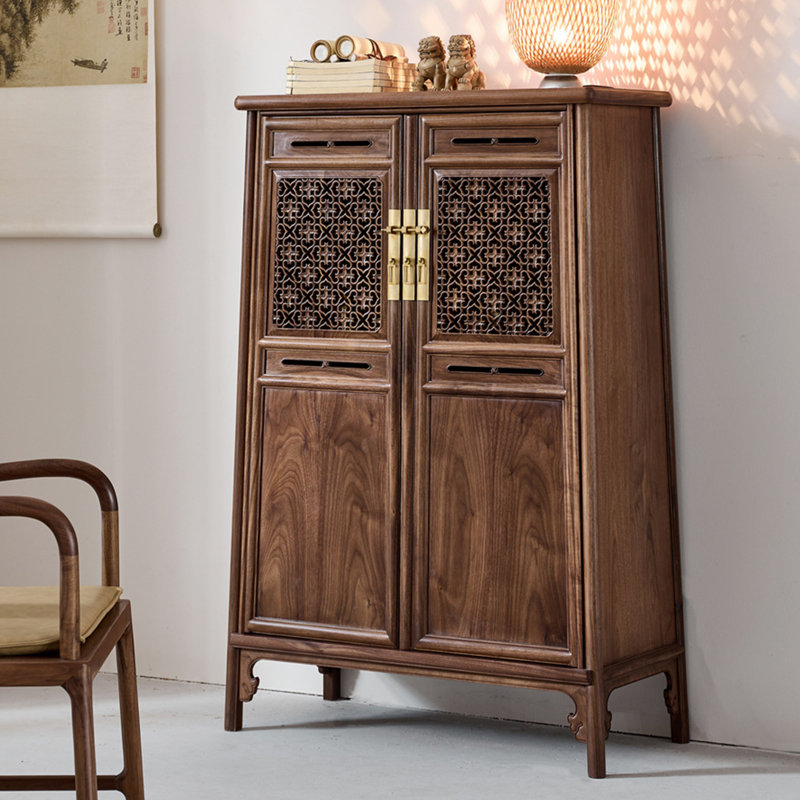 Nouveau meuble d'appoint évidé de style chinois
