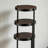 Black And Walnut 3-Tier Foldable Plant Stand