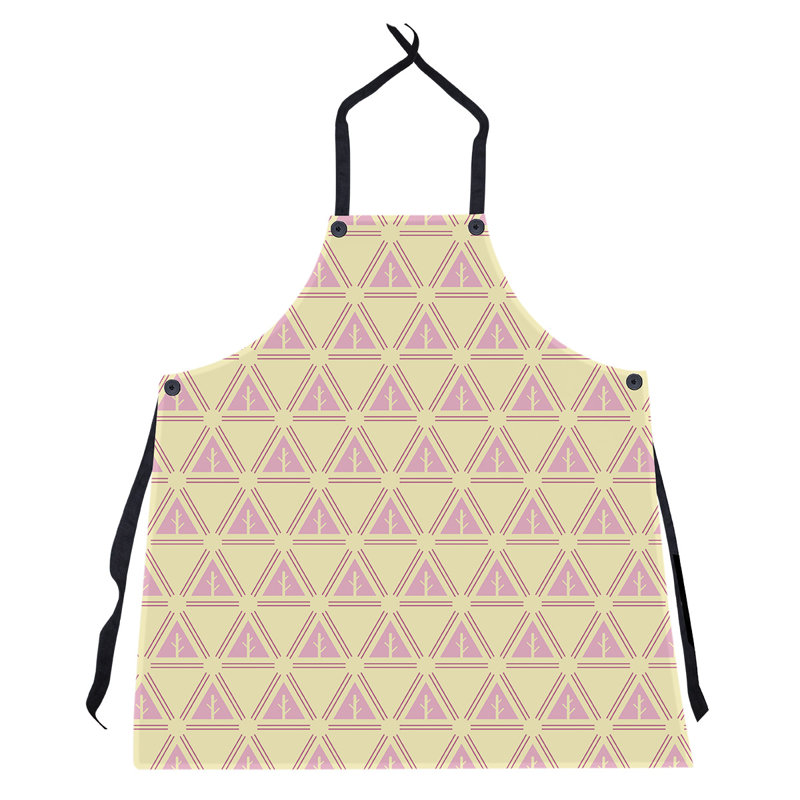 Barbra Bib Apron, Pink/Yellow