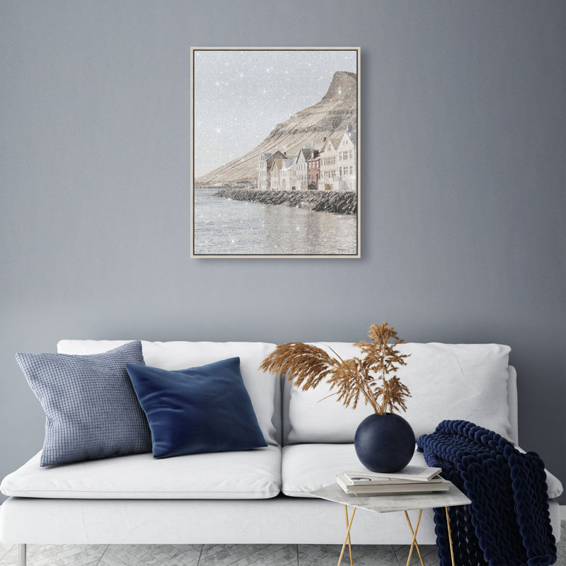 Coastal Homes I by Oliver Gal, 25" H x 21" W, Silver Floater Frame