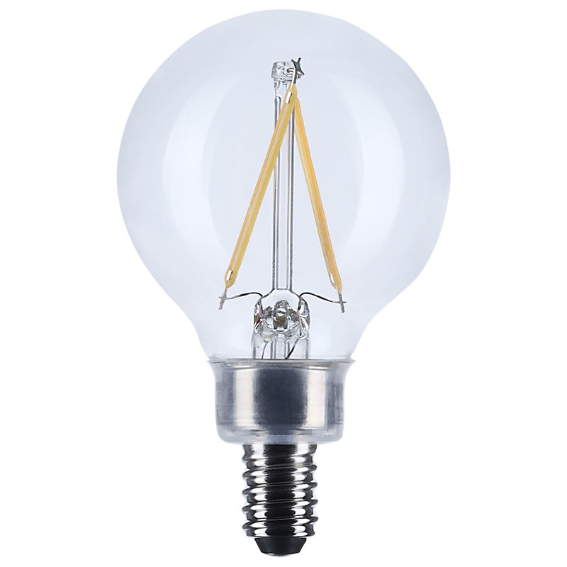 5.5 Watt G16.5 LED Candelabra Base Clear 3500K CCT 120 Volt, 3000 Kelvins, 200 Lumens, 3 W