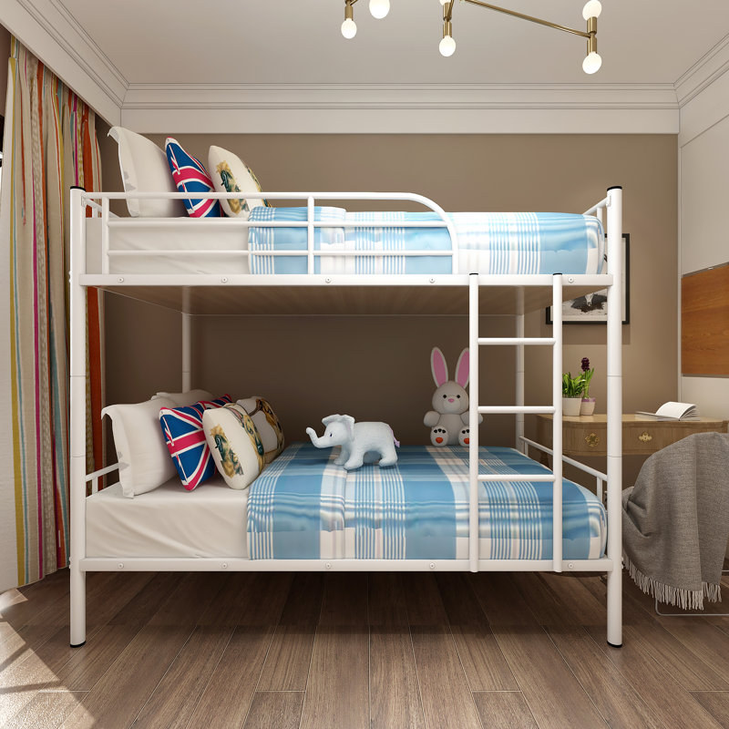 Armoy Kids Twin Over Twin Bunk Bed, White