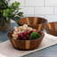Ensemble de 4 bols à salade en bois d'acacia de 6,75 pouces