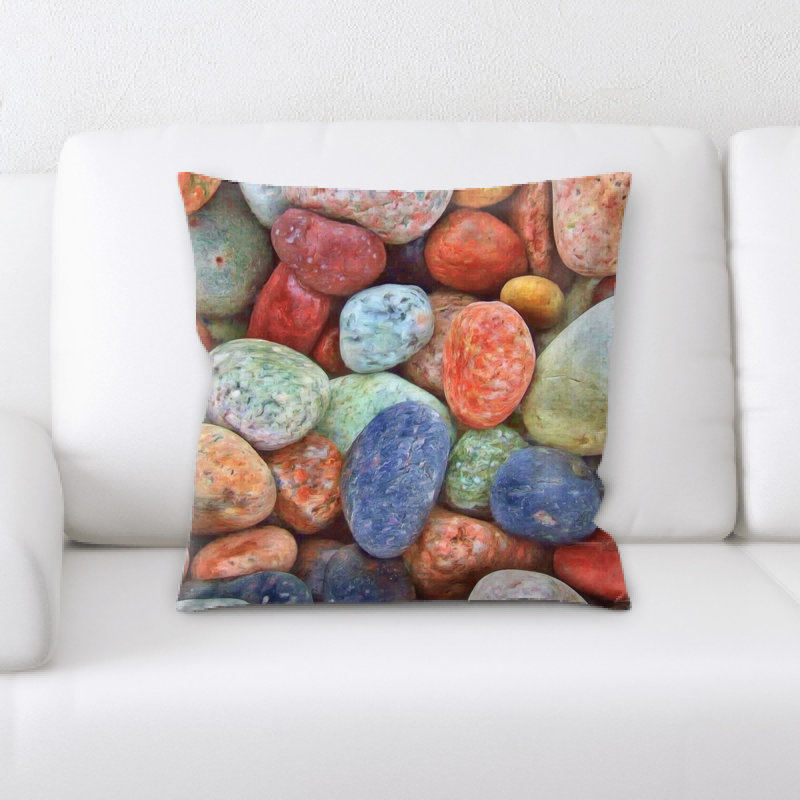 Coussin décoratif pierres