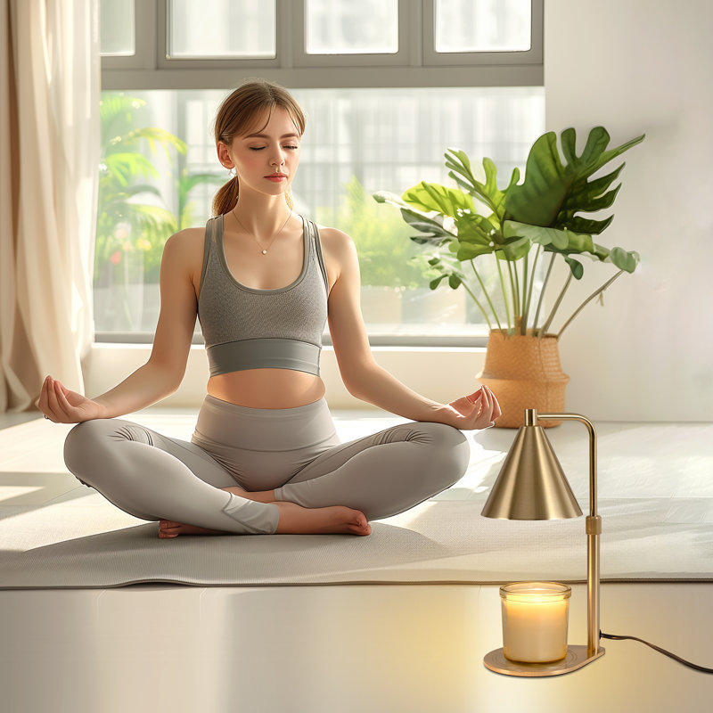 Lampe de table réglable - Lampe de chevet en cire contemporaine avec abat-jour conique pour chambre à coucher ou bureau, Or