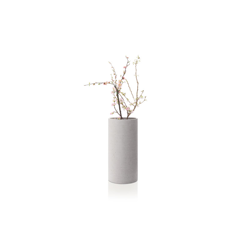 Vase de table en béton COLUNA, H 11,42 po x l 5,51 po x P 5,51 po, Allemand
