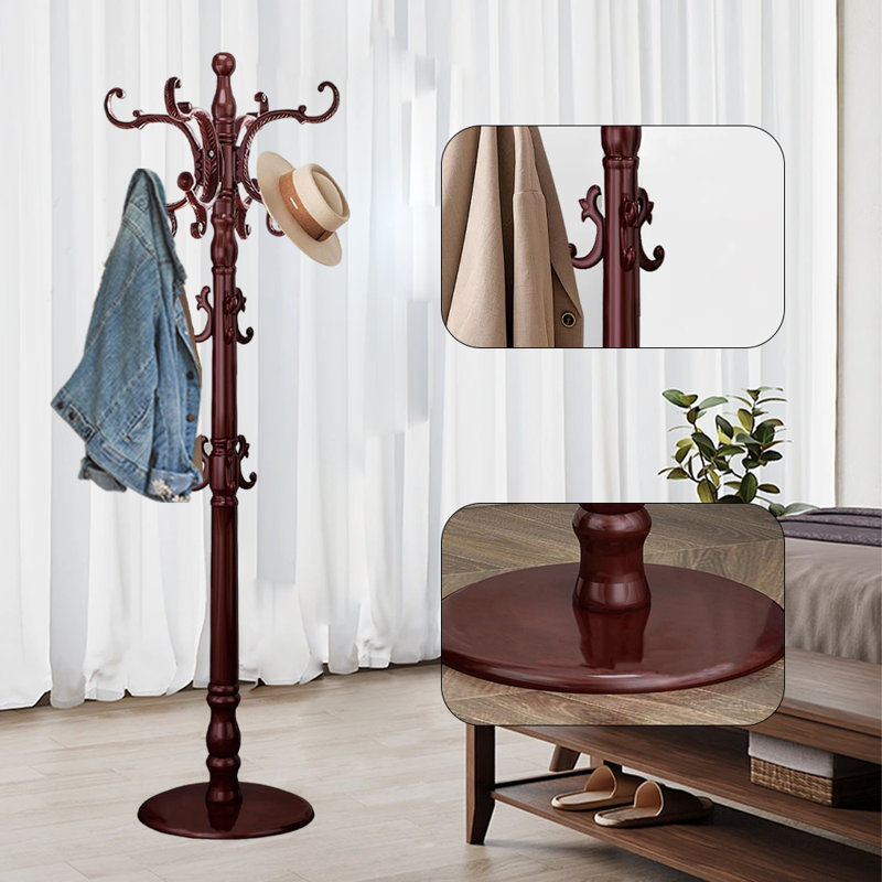 Coat Rack Freestanding, Red