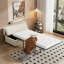 Lit-repose-pieds avec matelas et accoudoirs rembourrés Xara Modern Chenille