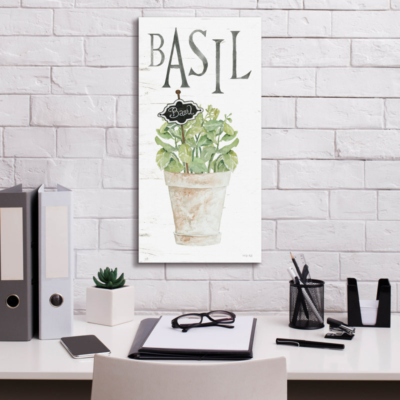 "Basil" par Cindy Jacobs, H 24 po x l 12 po x P 0,75 po