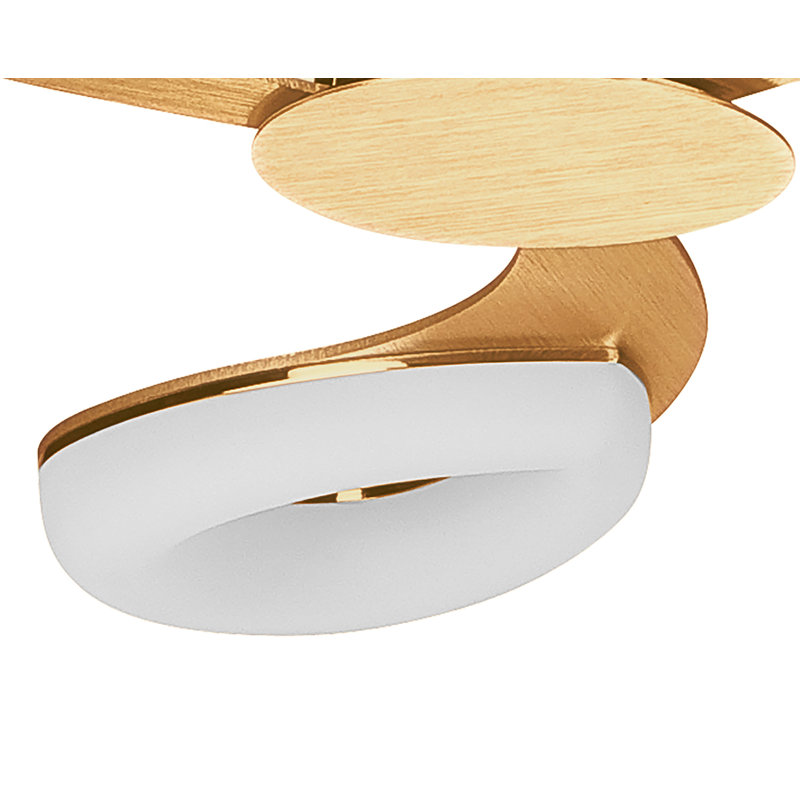 Ohlson 3 - Light Shaded LED Chandelier, Gold