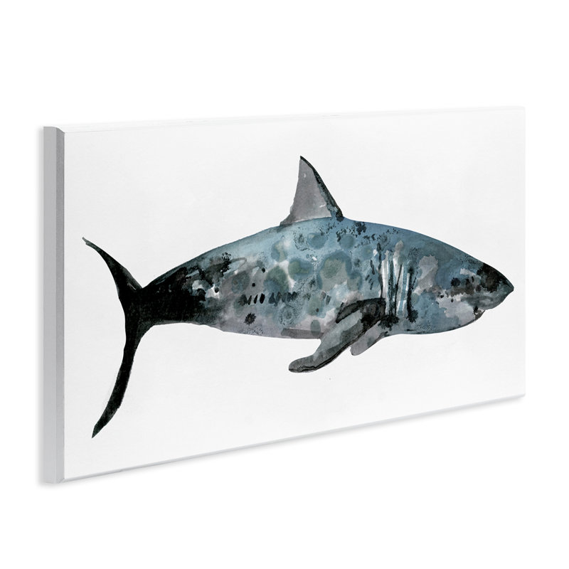 Shark Minimal Sea Life par Stellar Design Studio - impression d'art graphique