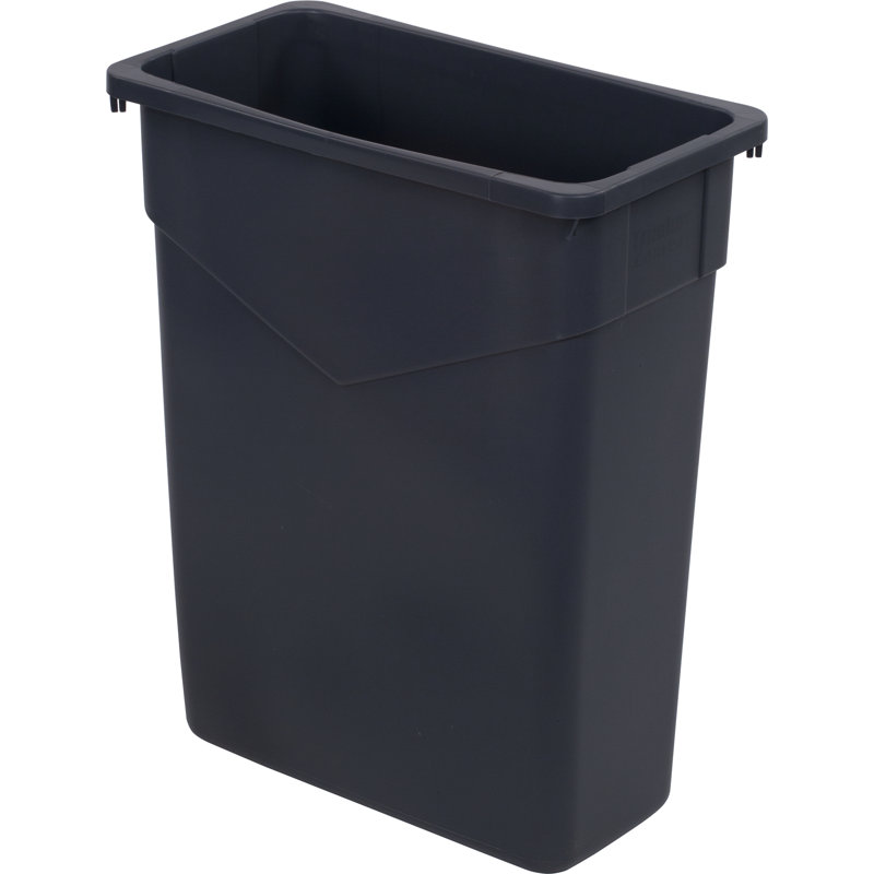 TrimLine™ Polyethylene (LLDPE) Open Outdoor Trash & Recycling Bin - 15 Gallons