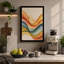 Flowing Ribbon Waves Abstract 1 Piece Wrapped Canvas Wall Art-648895663-648895661