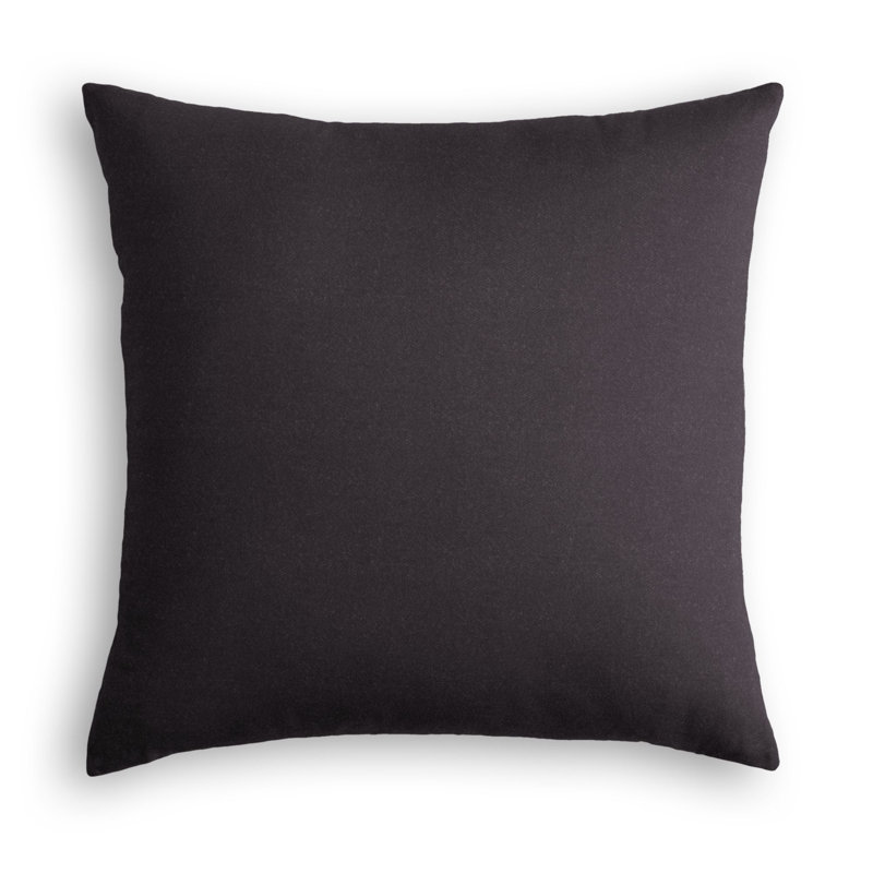 Classic Polyester/Polyester blend Square Pillow Cover & Insert, 18" x 18", Charcoal