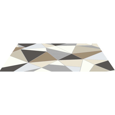 Large Area 5 X 7 Ft - Skid Tear Washable Floor Mat In Charcoal Gray, Suitable For Various Spaces Gray Rug With Grip Backing Protection