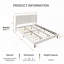 Structure de lit en tissu avec tête de lit rembourrée Boucle-1262922510-1262921968