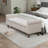 Upholstered Button-Tufted Storage Bench With Double Lids-1365589410