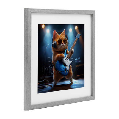 Reproduction de chat sous la barre, guitare par Jim Baldwin