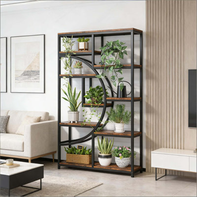 Versatile Display Shelves,Freestanding Bookshelf,Geometric Design Bookcase