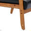 Ensemble de 2 chaises d'appoint avec table d'appoint, chaise d'appoint moderne Mid-Century, chaise d'appoint avec accoudoirs en bois, fauteuil de lecture confortable pour le salon, la chambre à coucher, le bureau-327336540