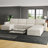 Wide U Shaped Sofa Storage Couch With Ottoman Chaise, Sectional Modular Sofa Livingroom Apartment Couch-1053856790
