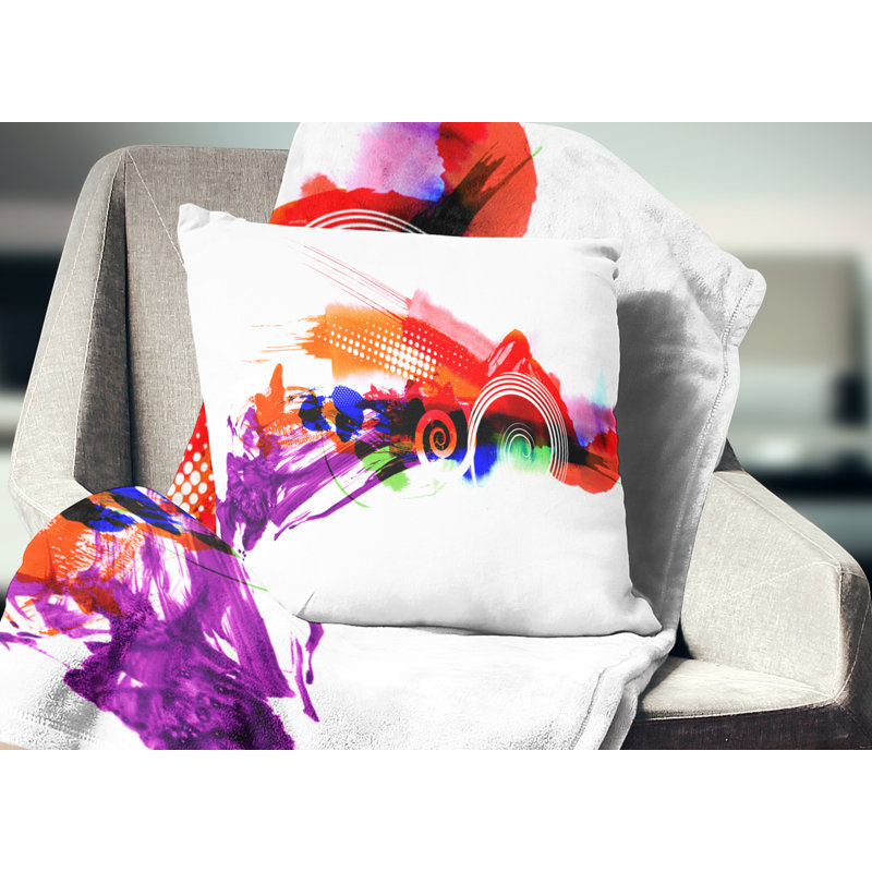 Abstract Reversible Throw Pillow