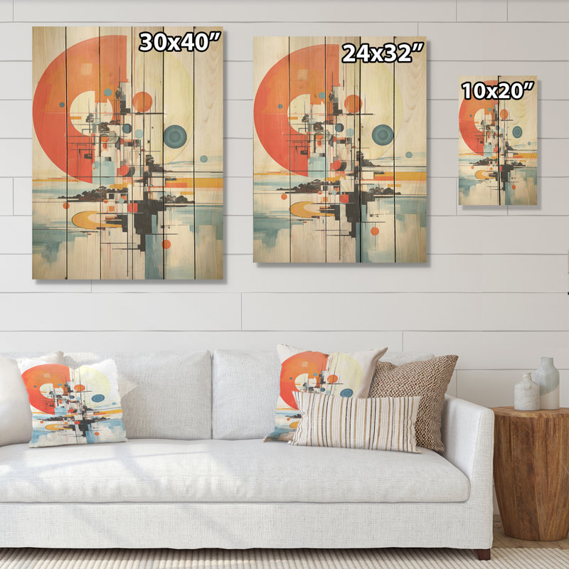 Mysterious Lakes Rivers Landscape - Lake River, art mural sur bois de pin naturel, H 40 po x l 30 po