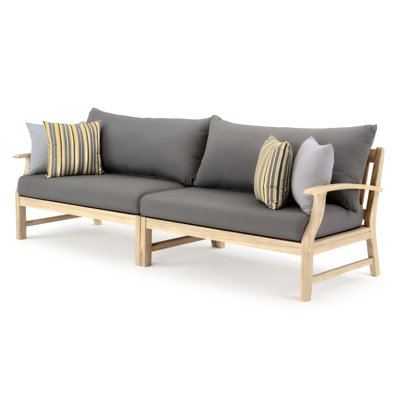 Abril 96In Sunbrella Outdoor Sofa - Charcoal Grey