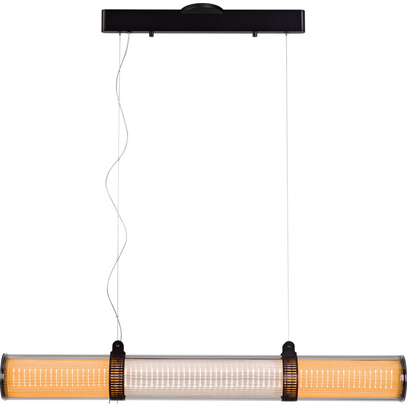 Luminaire suspendu taupe foncé à 1 lumière Burline