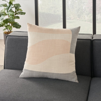 Abstract Cotton Throw Pillow
