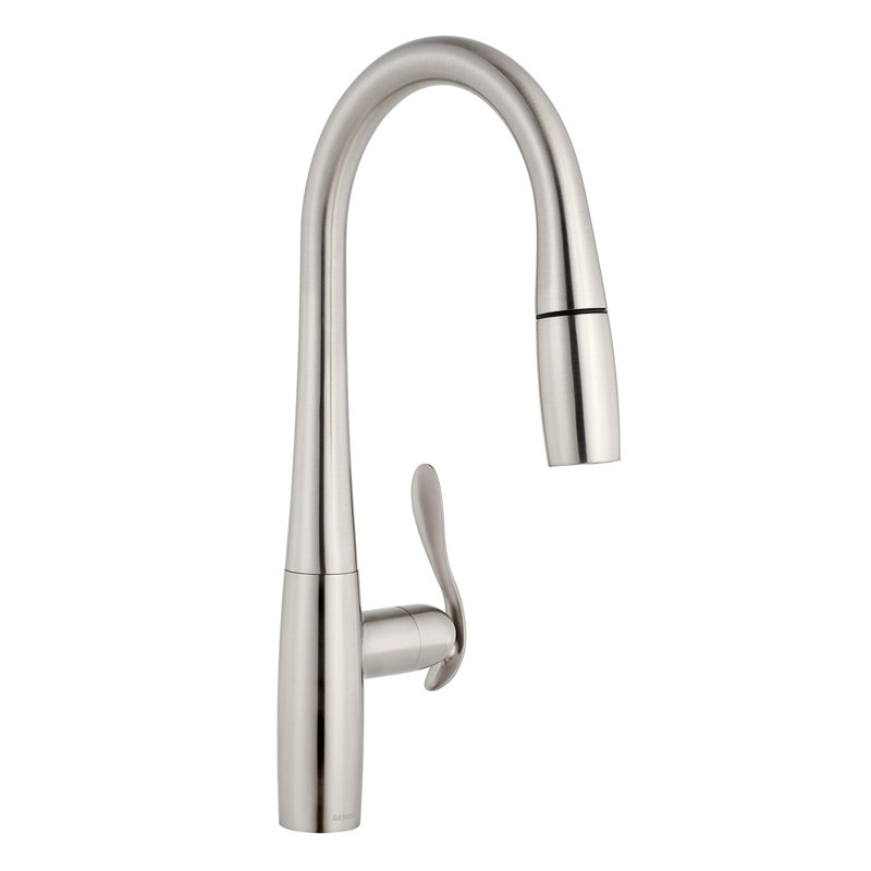 Robinet de cuisine rétractable à poignée simple Selene® en acier inoxydable 1,75 gal / min, Acier inoxydable