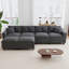Canapé modulaire en forme de U de 137 po avec repose-pieds et accoudoirs de rangement-2056837209