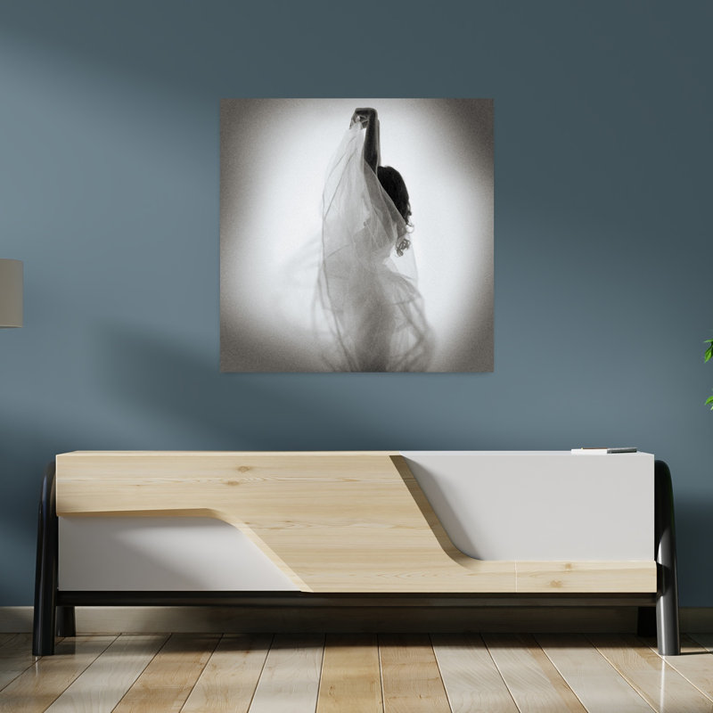 «Graceful Fabric Dance», art délicat éthéré délicat, H 36 po x l 36 po