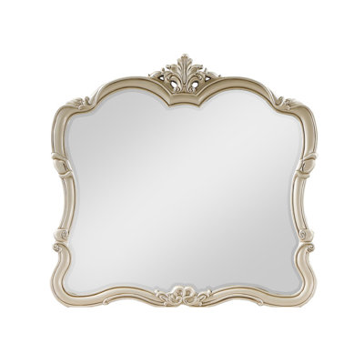 Kerra Dresser Mirror, 47 Inch, Low Distortion Glass, Champagne Silver