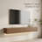 Modern Floating TV Stand with LED Lighting and Ample Storage, Wall-Mounted Entertainment Center for 55 to 65 Inch Televisions-950992095