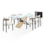 Chaise d'appoint rembourrée en métal Abyade