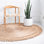 Tapis d'intérieur en jute à motif géométrique Nikia