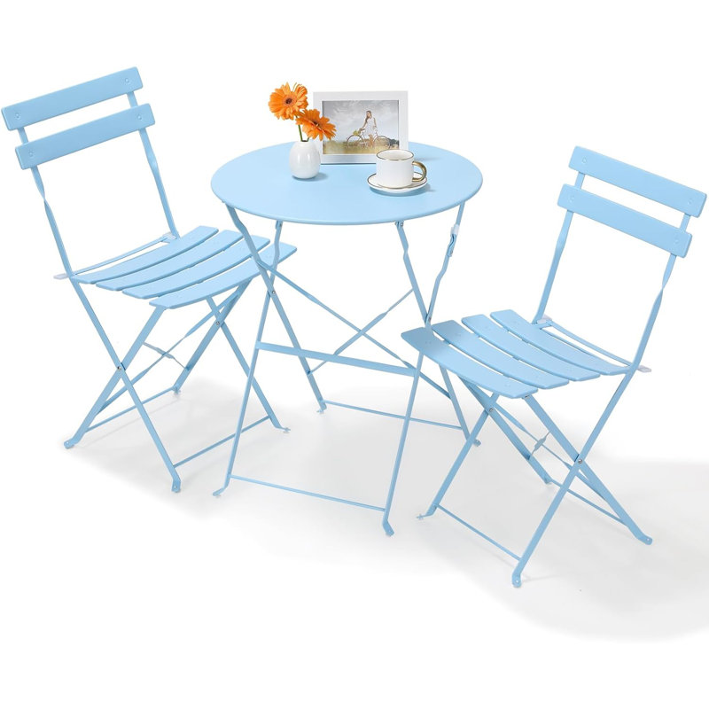 Novahlee 2 - Person Patio Dining Set with Round Table