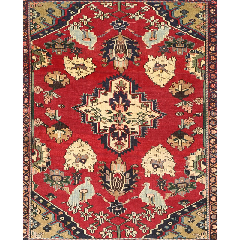Tapis rouge à motif sud-ouest, Rectangle 5 pi x 8 pi