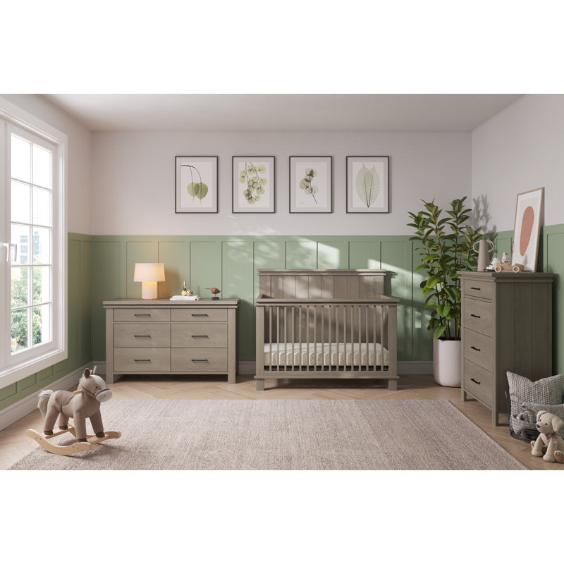 Denman 35" Wide 4-Drawer Chest, Crescent Gray