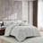 Kenneth Cole Space Dye Grid Grey Comforter Set-115991080