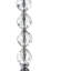 Lampe de table 22 "en cristal avec abat-jour rose et blanc